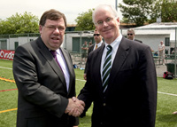 President O'Donnell and Taioseach Brian Cowen