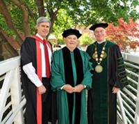 William Clyde, George Tamaro and President O'Donnell